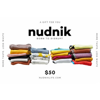 Nudnik Gift Card | A gift for someone special AND the planet! NUDNIK